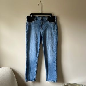 Joe’s “The Lara” Mid Rise Cigarette Ankle Maternity Jeans, Size 30